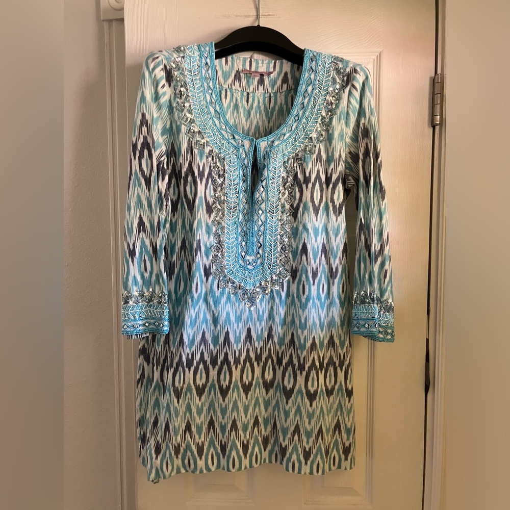 Calypso St. Barths Beaded beach cover up